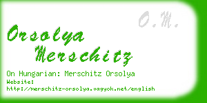 orsolya merschitz business card